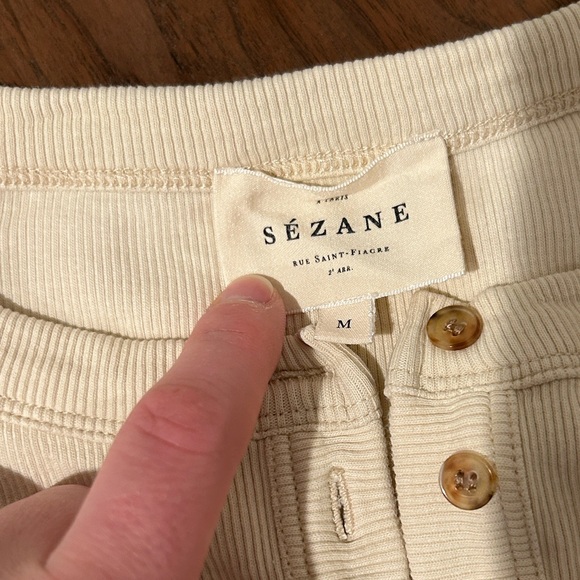 Sezane Félicien Top Cream - Size M PRICE FIRM - Picture 3 of 3